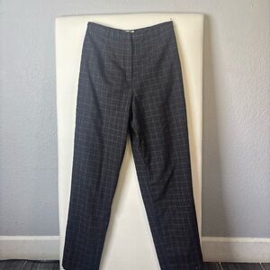 Talbots Men's Charcoal‎ Checkered Dress Pants